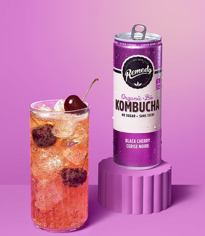 REMEDY KOMBUCHA BLACK CHERRY 355 ml