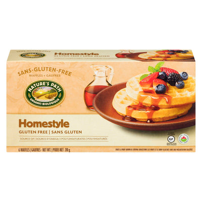 NATURE'S PATH Homestyle Gluten Free Waffles 210g
