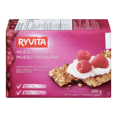 RYVITA Muesli Crunch Wholegrain Rye Crispbread 200g