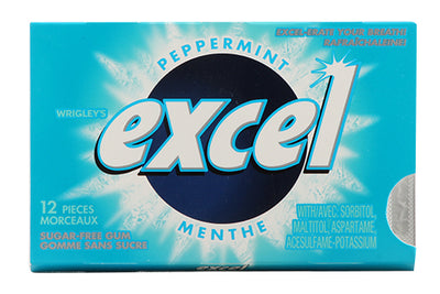 EXCEL Peppermint Chewy Gum 12 Pieces