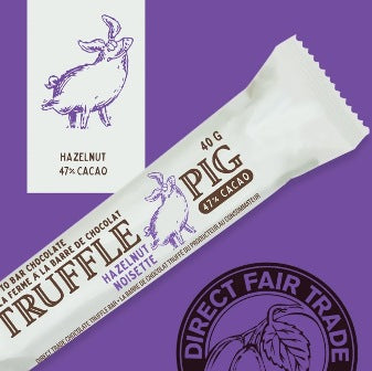 TRUFFLE PIG Milk Hazelnut Bar 40g