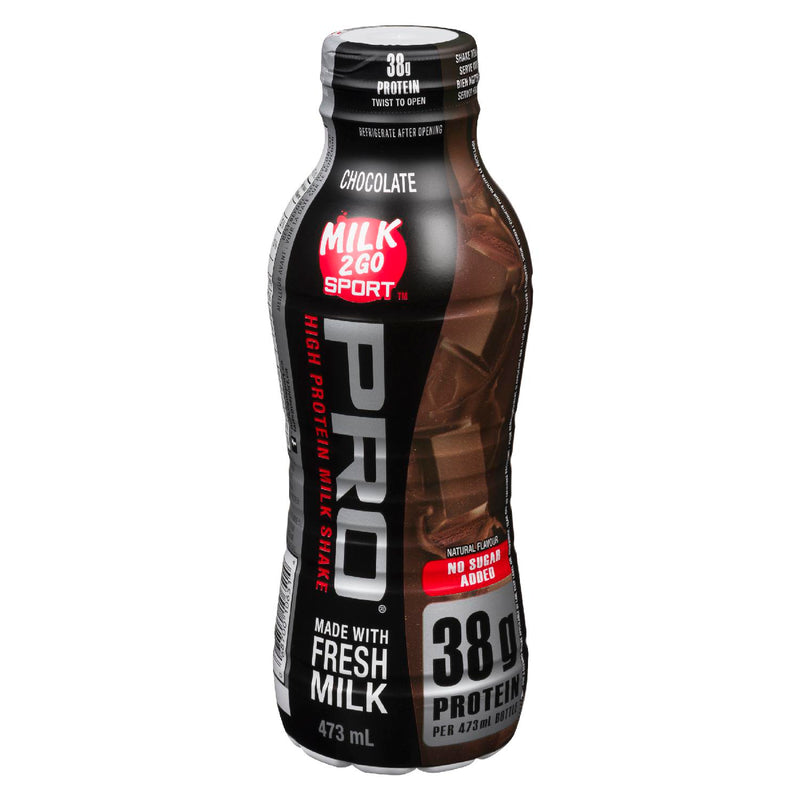 Milk 2 Go Sport Chocolate High Protein Milk, 473 mL