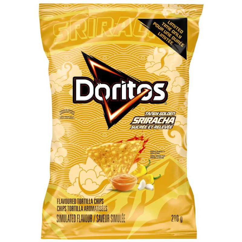 DORITOS TANGY GOLDEN SRIRACHA 210 g