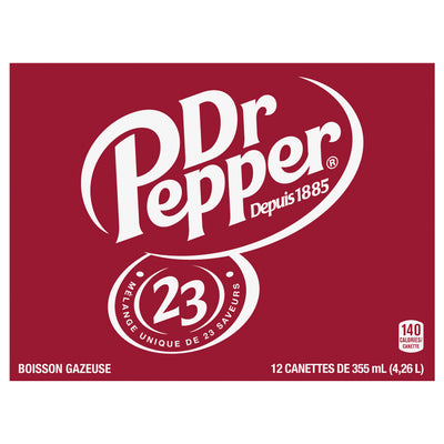 DR PEPPER Soft Drink 355ml 12 Pack