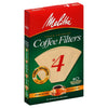 MELITTA Super Premium Natural Brown Coffee Filters #4 40's