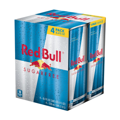 RED BULL Sugar Free 4 Pack 250ml