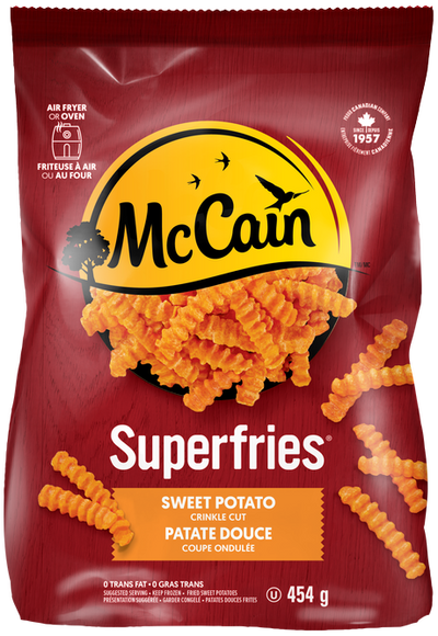 McCain Sweet Potato Crinkle Cut French Fries, 454 g