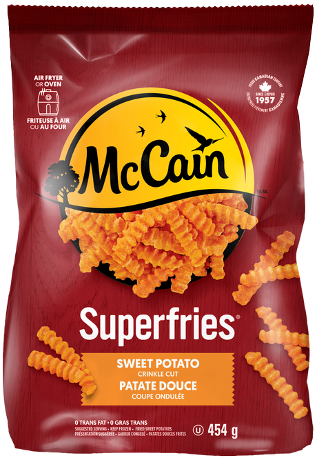 McCain Sweet Potato Crinkle Cut French Fries, 454 g