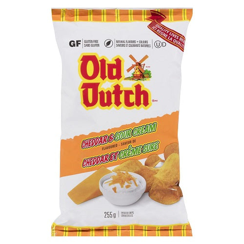 Old Dutch Cheddar & Sour Cream Potato Chips, 255 g
