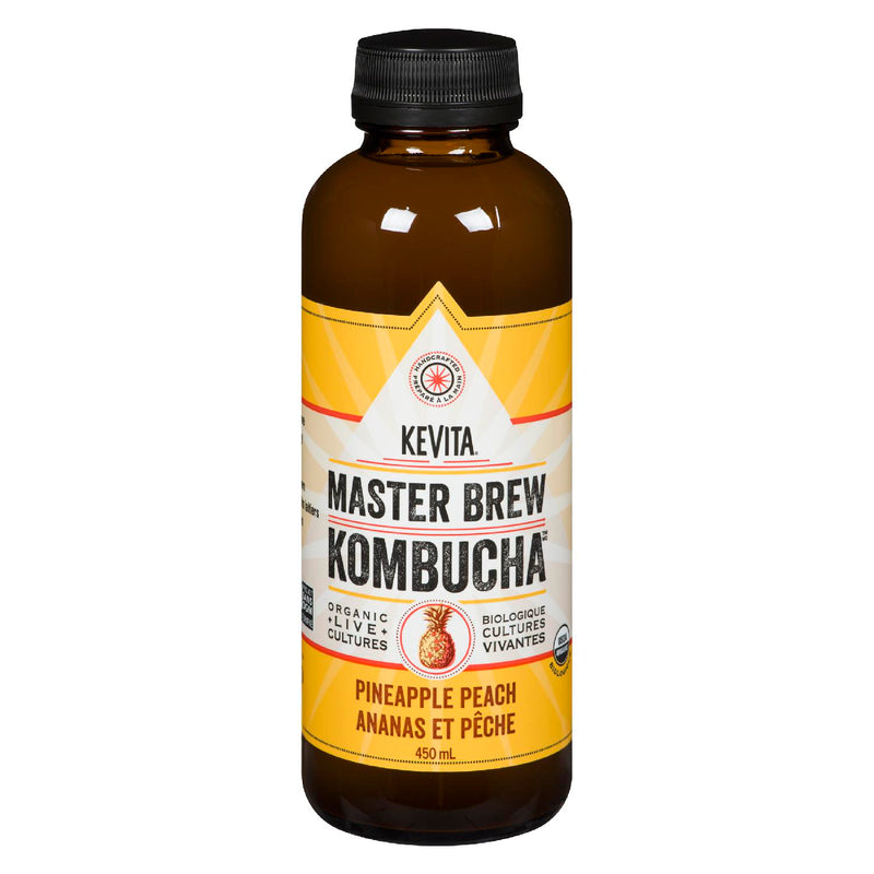 KEVITA Pineapple Peach Kombucha 450mL