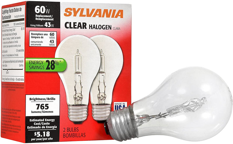 SYLVANI Clear Halogen Light Bulbs 2 Pack