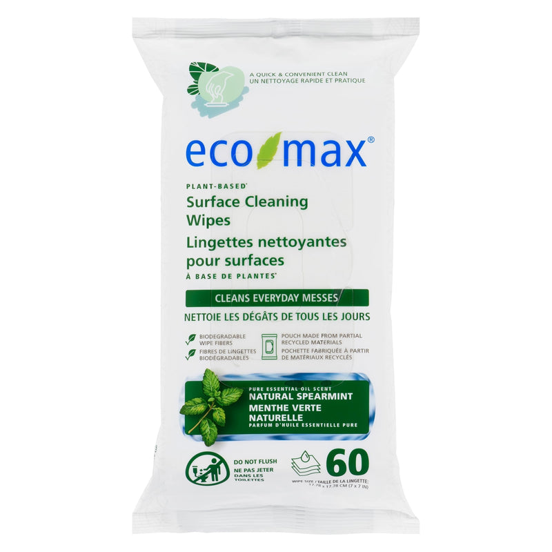 ECO MAX SURFACE WIPES SPEARMIN 60 ea