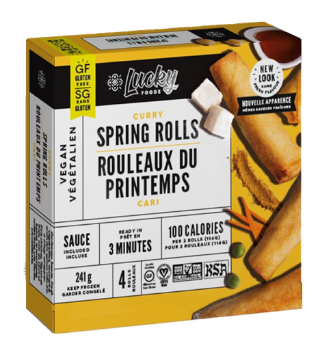 LUCKY GF CURRY SPRING ROLLS 24 241 G