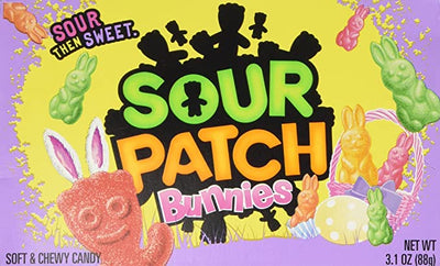 Sour Patches Bunnies Sized Soft & Chewy Candy, 88 g