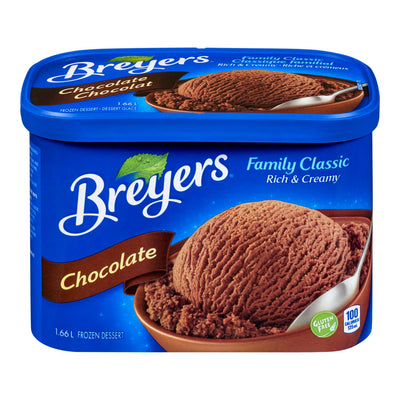 Breyers Chocolate Ice Cream, 1.66l