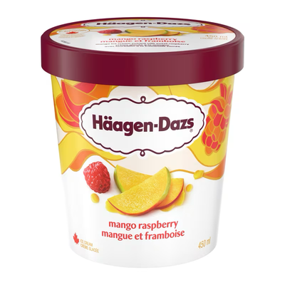HAAGEN DAZS MANGO RASBERRY 1 ea