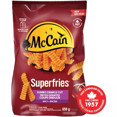 MCCAIN JUMBO SPICY CRINKLE CUT 650 g