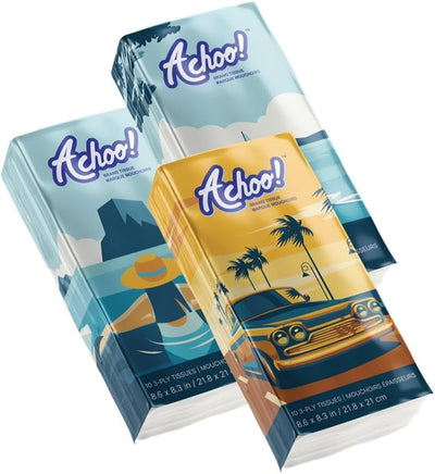 ACHOO! POCKET TISSUES 6 pkg