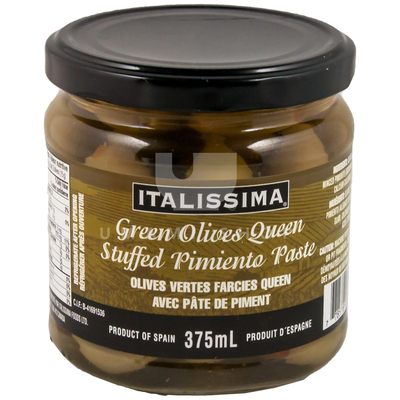 ITALISSIMA GREEN OLIVES STUFFED PIMIENTO 375 ml