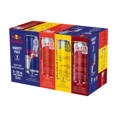 RED BULL 8 PACK VARIETY 250 ml