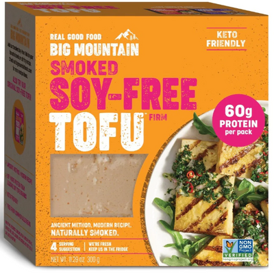 Big Mountain Naturally Smoked Soy Free Firm Tofu, 320 g
