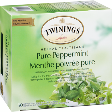 TWININGS Pure Peppermint Tea 20 ea