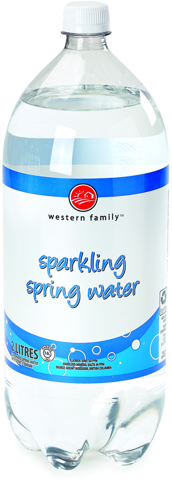 WESTERN FAMILY Sparkling Spring Water 2L