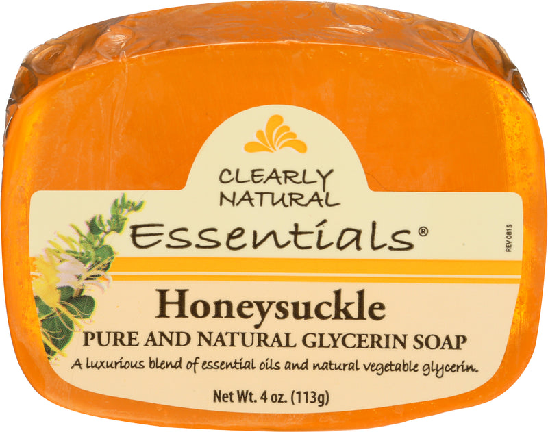 Clearly Natural Essentials Pure and Natural Honeysuckle Glycerine Soap, 113 g