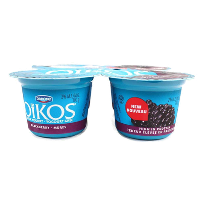 OIKOS Blackberry Greek Yogurt 4 x 100g