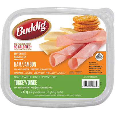 BUDDING Ham & Turkey Slice 250g