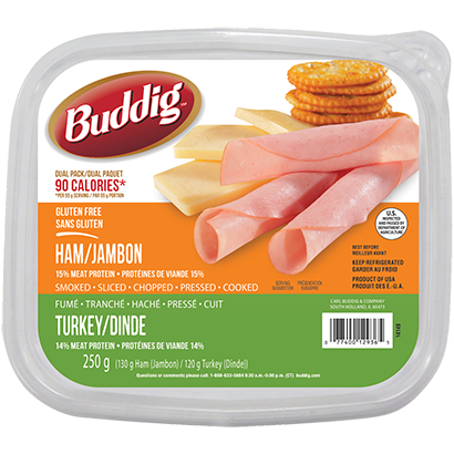 BUDDING Ham & Turkey Slice 250g