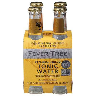 Fever-Tree Premium Natural Mixers Indian Tonic Water, 201 mL, 4 ct