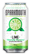 Sparkmouth Lime Sparkling Water, 355 mL