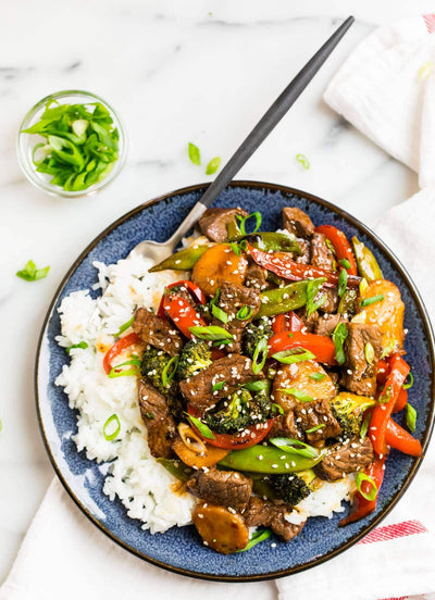 BEEF STIR FRY WITH VEGETABLES