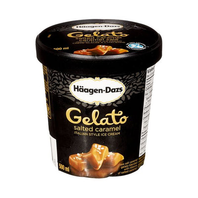 Haagen-Dazs Salted Caramel Gelato Italian Style Ice Cream, 500 mL