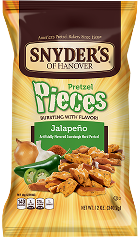 Snyder's Of Hanover Jalapeno Pretzel Pieces, 340 g