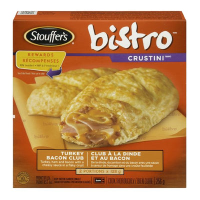 Stouffer's Bistro Turkey Bacon Club Crustini, 256 g