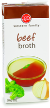 WESTERN FAMILY Beef Broth 946ml