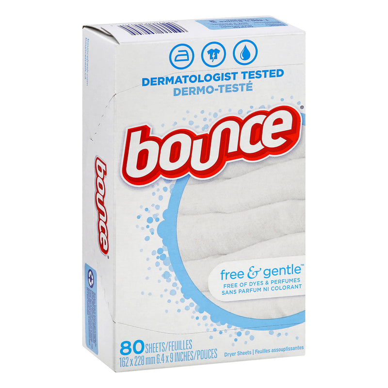 Bounce Free & Gentle Dryer Sheets, 80 sheets