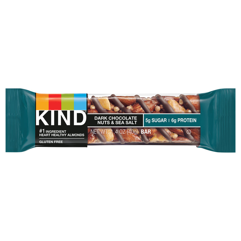 KIND Dark Chocolate Nuts & Sea Salt Granola Bar, 40 g