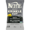 Kettle Krinkle Cut Salt & Ground Pepper Potato Chips, 198 g