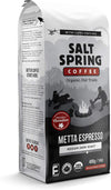 Salt Spring Coffee Metta Espresso Medium Dark Roast Whole Bean Coffee, 400 g