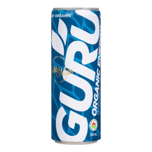 Guru Organic Yerba Mate Energy Drink, 355 mL