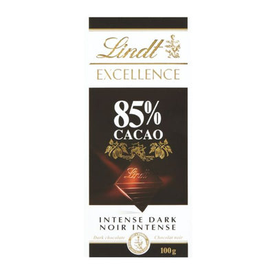 LINDT 85% Cocoa Intense Dark Chocolate 100g