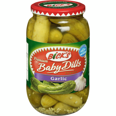 BICK'S Dill and Garlic Mini-Cornichons 1L