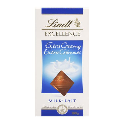 LINDT Extra Creamy Milk Chocolate Bar 100g
