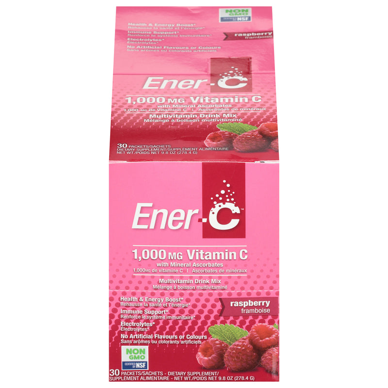 Ener-C Vitamin C 1000 mg Raspberry Multivitamin Drink Mix, 30 packets
