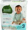 Seventh Generation Free & Clear Size 3 (16-24 lbs) Diapers, 31 diapers