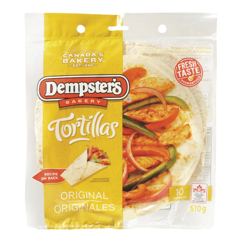 DEMPSTER'S Original Tortillas 610g 10 Pack