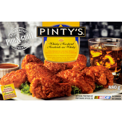 Pinty's Whisky Mustard Premium Chicken Wings, 880 g